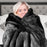 My Best Buy - Laura Hill 600GSM Faux Mink Blanket Double-Sided Queen Size - Black