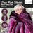 My Best Buy - Laura Hill Mink Blanket Throw Purple Double Sided Queen Size Soft Plush Bed Faux Rug