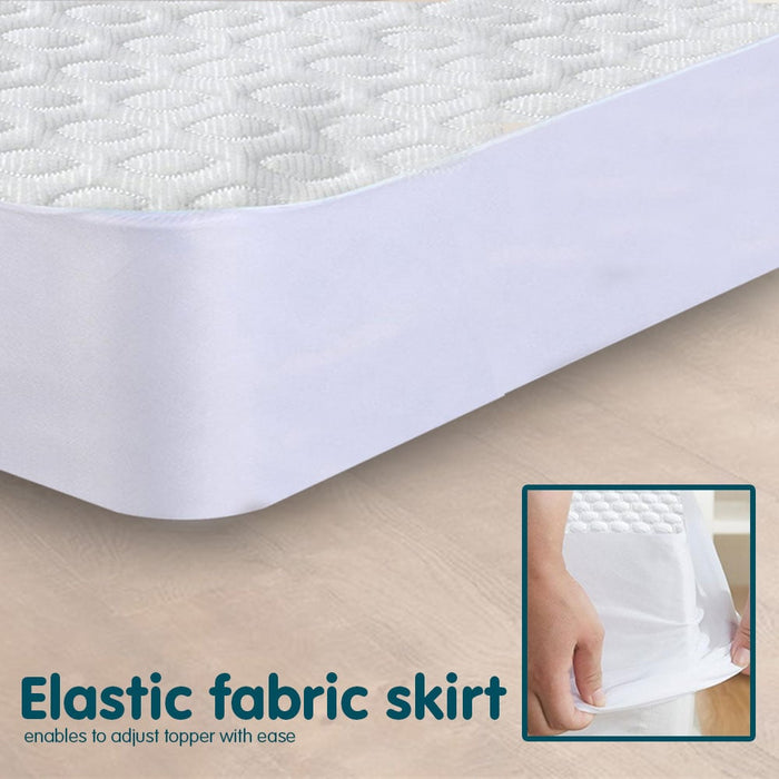 My Best Buy - Laura Hill Luxury Cool Max Comfortable Fully Fitted Bed Mattress Protector King Single