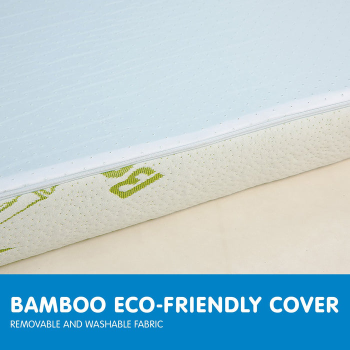 My Best Buy - Laura Hill Cool Gel Memory Foam Mattress Topper Bamboo Fabric Cover Double