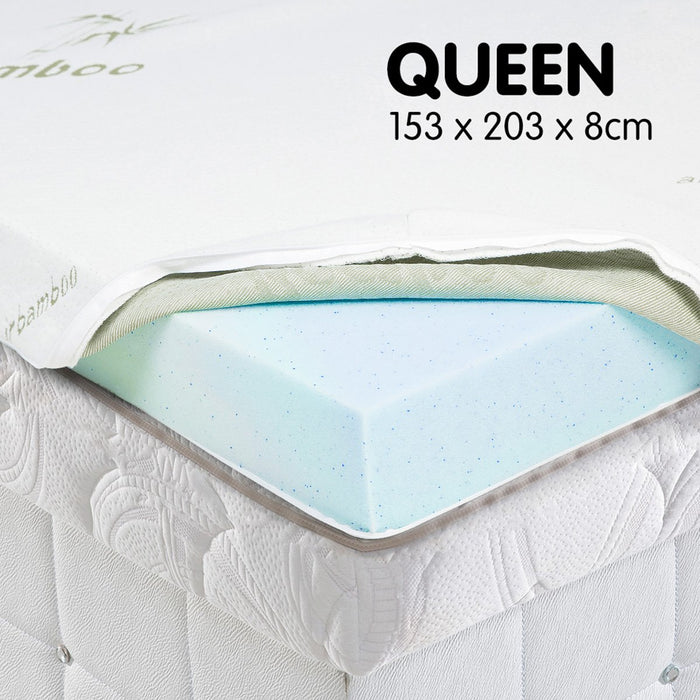 My Best Buy - Laura Hill Cool Gel Memory Foam Mattress Topper - Queen