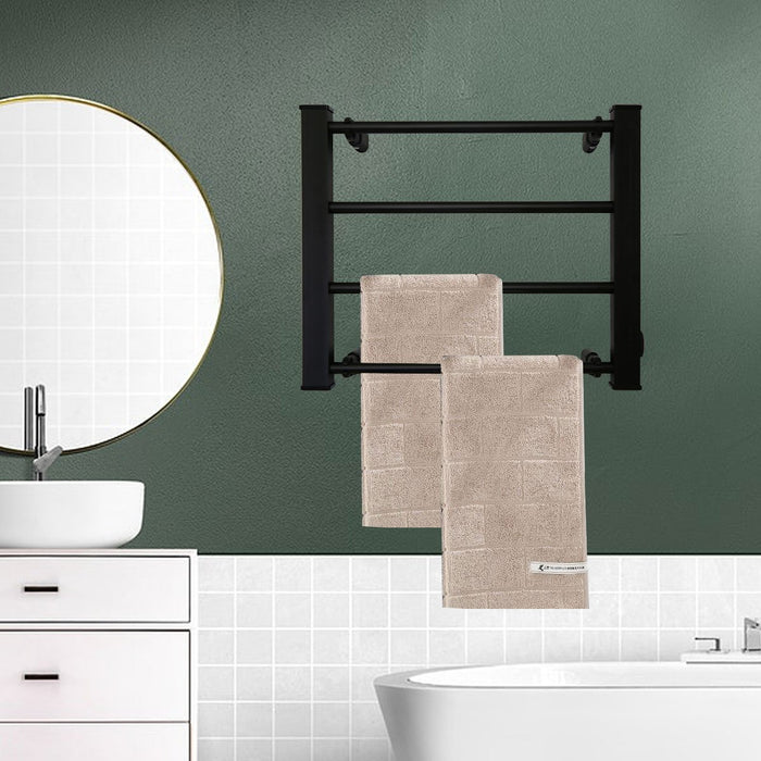 My Best Buy - Pronti Heated Towel Rack Electric Bathroom Towel Rails Warmer Ev-60 -black