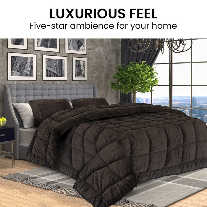 My Best Buy - Laura Hill 500gsm Faux Mink Quilt Comforter Doona - King