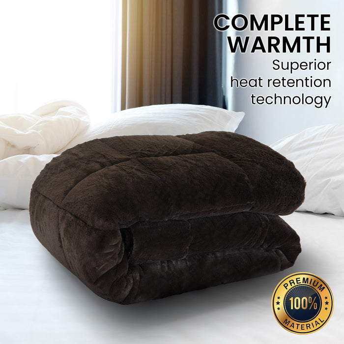 My Best Buy - Laura Hill 800GSM Faux Mink Quilt Comforter Doona - Super King