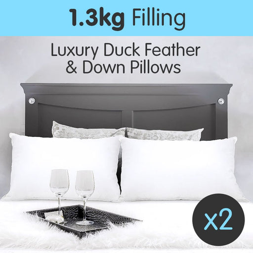 My Best Buy - Laura Hill Duck Down Feather Pillow Twin Set - 1.3kg