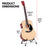 My Best Buy - Karrera 41in Acoustic Wooden Guitar with Bag - Natural