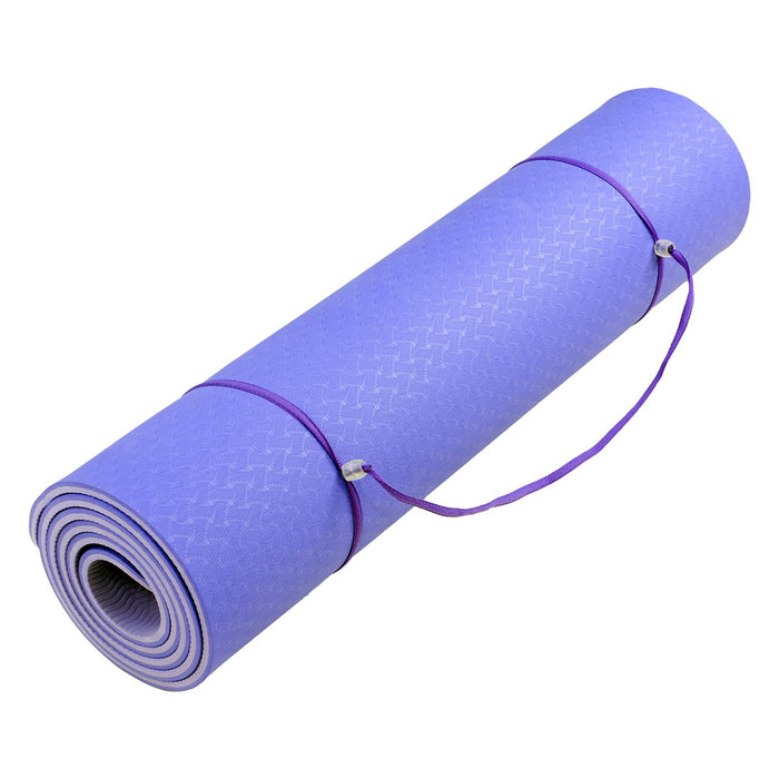 My Best Buy - Powertrain Eco-Friendly TPE Pilates Exercise Yoga Mat 8mm - Light Purple