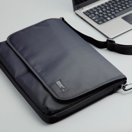 My Best Buy - ST'9 L size 15.6/16 inch Black Laptop Sleeve Padded Shoulder Bag Travel Carry Case LATO