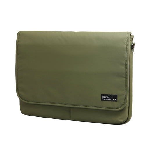 My Best Buy - ST'9 L size 15.6/16 inch Khaki Laptop Sleeve Padded Shoulder Bag Travel Carry Case LATO