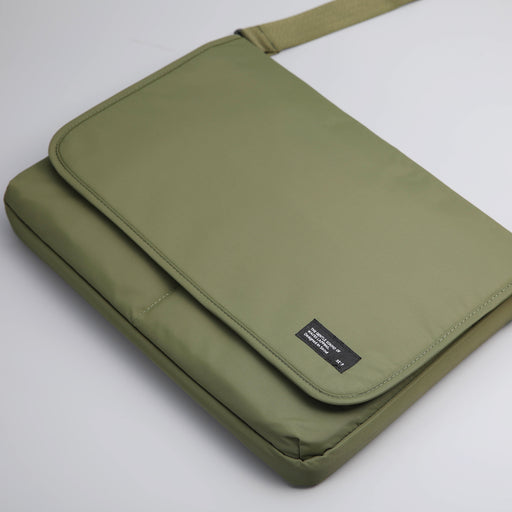 My Best Buy - ST'9 L size 15.6/16 inch Khaki Laptop Sleeve Padded Shoulder Bag Travel Carry Case LATO