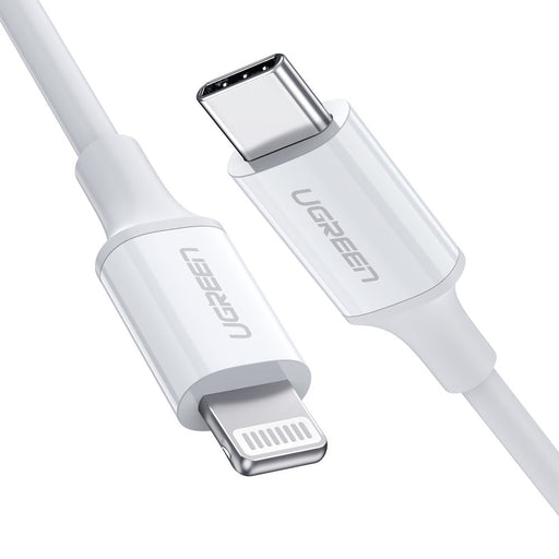 My Best Buy - UGREEN 10493 Type-C to MFI iPhone M/M Cable Rubber Shell 1M White