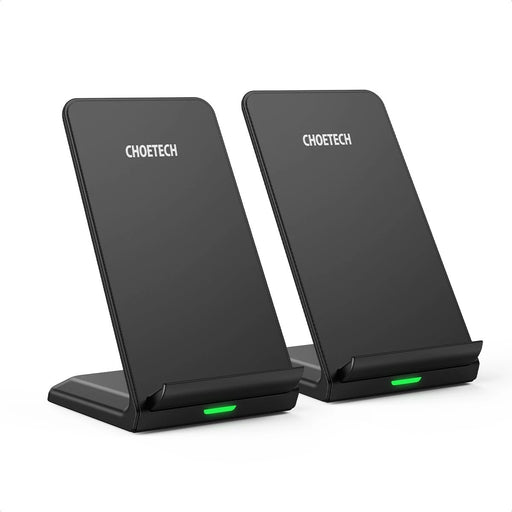My Best Buy - CHOETECH MIX00093 Fast Wireless Charging Stand 10W Qi-Certified T524S 2-Pack