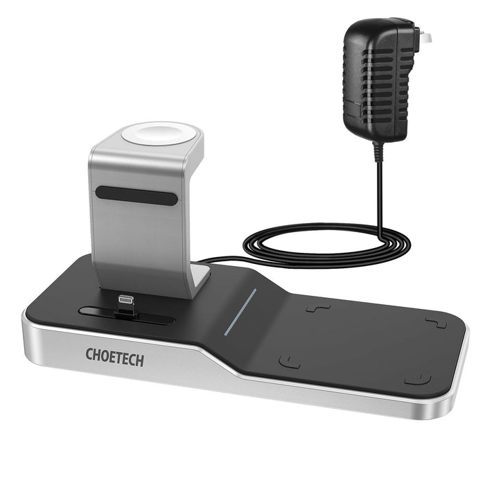 My Best Buy - CHOETECH T316 4-in-1 Wireless Charging Station for iPhone/Apple Watch/iPod and all Qi Wireless Cell phones