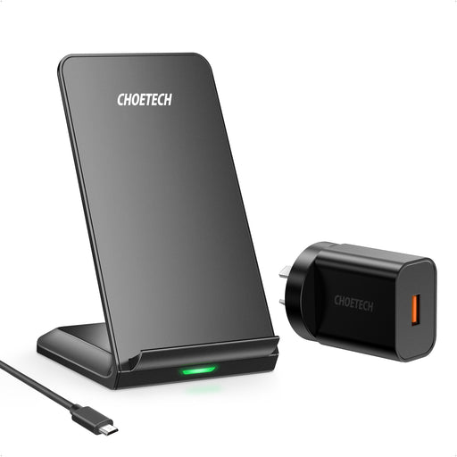 My Best Buy - CHOETECH T524S 10W/7.5W Fast Wireless Charging Stand with AC Adapter