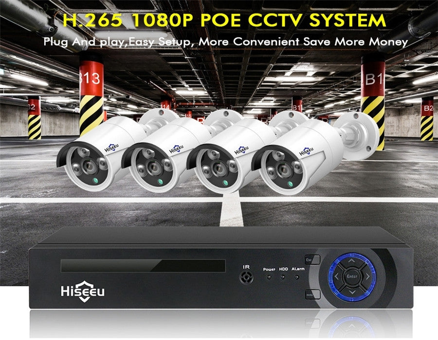 My Best Buy - Hiseeu H5NVR-P4-624P 4CH 4MP PoE CCTV System (2TB HDD)