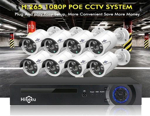 My Best Buy - Hiseeu H5NVR-P8-624P 8CH 4MP PoE CCTV System (2TB HDD)