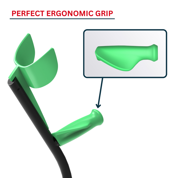 My Best Buy - Let's Twist Again Ergonomic Crutches x 2 - Green