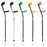 My Best Buy - Let's Twist Again Ergonomic Crutches x 2 - Green