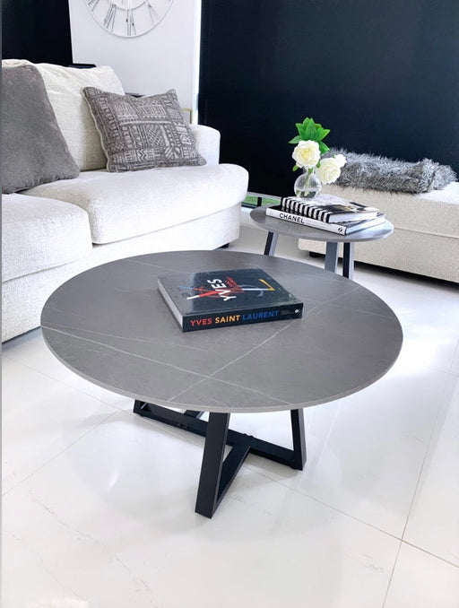 My Best Buy - Interior Ave - Broadway Two Tier Stone Coffee Table Set