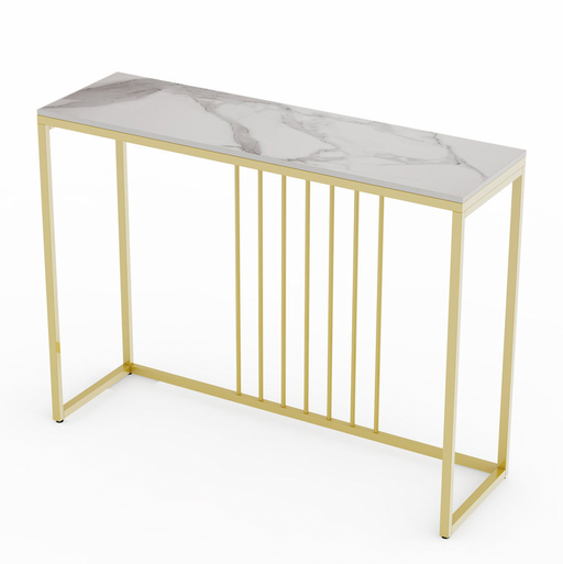 My Best Buy - Interior Ave - Stone Marble Console - Marble & Gold