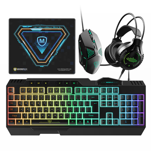 My Best Buy - Gaming Mouse Keyboard Combo 4 In 1 Backlight Combination Breathing Rainbow LED