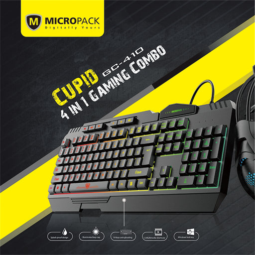 My Best Buy - Gaming Mouse Keyboard Combo 4 In 1 Backlight Combination Breathing Rainbow LED