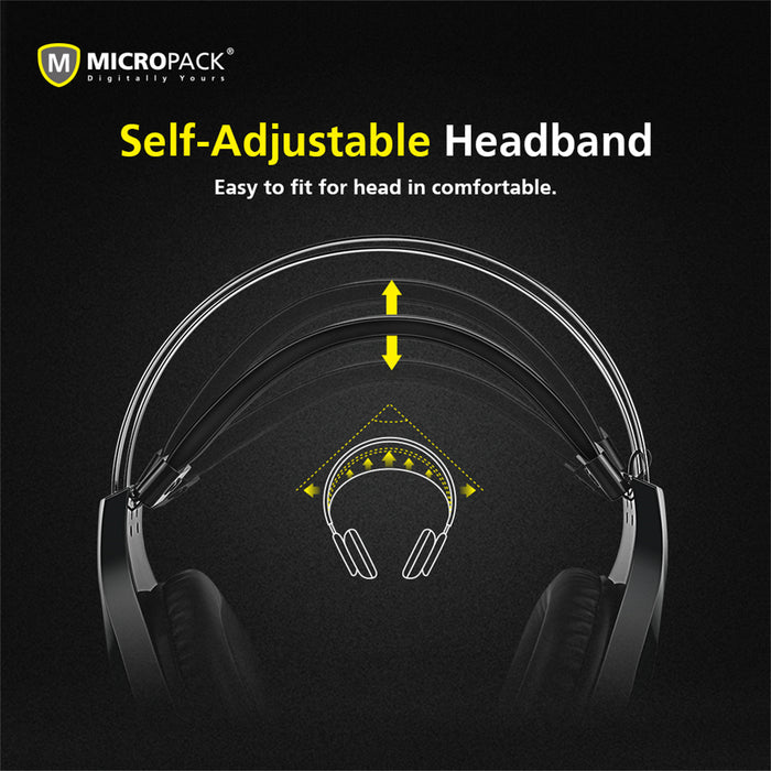 My Best Buy - 7.1 Surround RGB Gaming Headset Automatic Adjustment Headband Rainbow Light