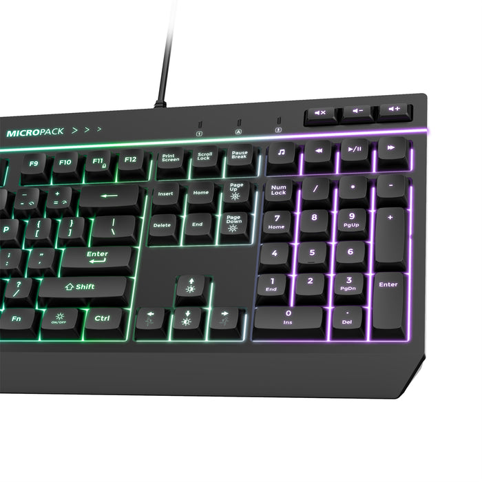 My Best Buy - RGB Gaming Keyboard 8 Mode Light Effect 19 Game Anti Ghosting Keys 6 Function AU