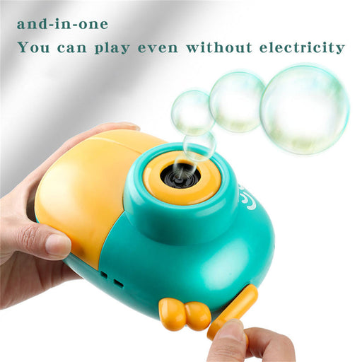 My Best Buy - Bubblerainbow Electric Bubble Machine Rechargeable Children's Hand-held Automatic Camera Soap Water