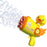 My Best Buy - Bubblerainbow Yellow Duck 69-Hole Automatic Bubble Gun Toy Outdoor Soap Cartoon Machine