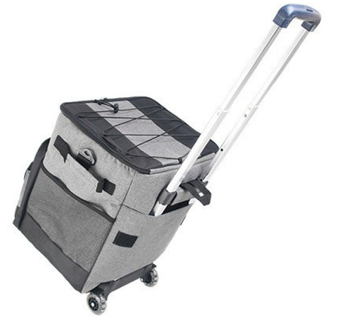 My Best Buy - Cooler Picnic Bag Trolley Thermally Insulated - 36L - 60 cans - Grey - Drinks Food Cool Bag Rainproof