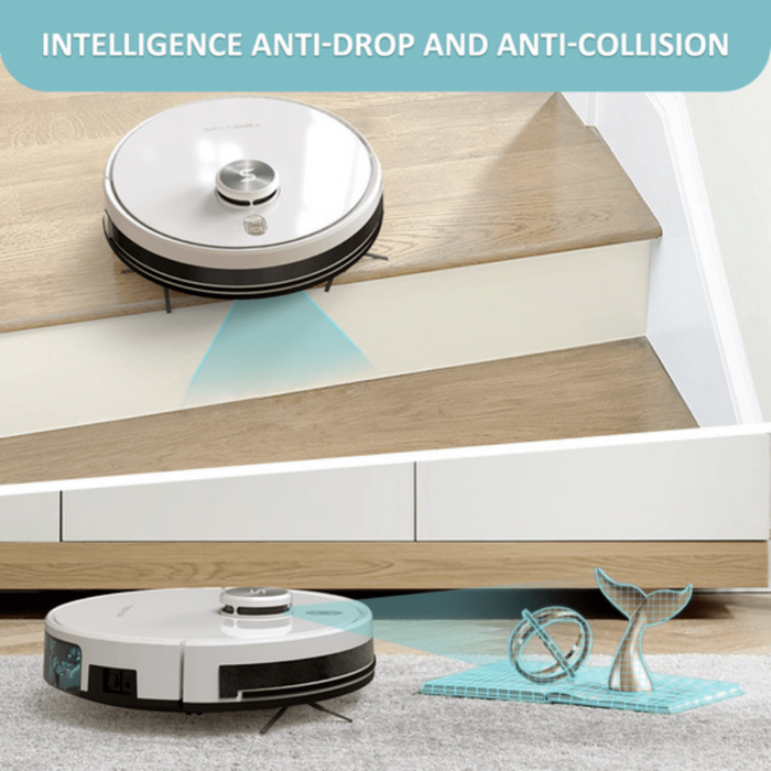 My Best Buy - Experience a revolutionary way to clean with the Tesvor S6 Turbo Robot Vacuum Cleaner Mop