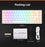 My Best Buy - ROYAL KLUDGE RK68 Wireless Hot Swap White 65% Mechanical Keyboard, Red Switch