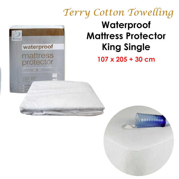 My Best Buy - Fully Fitted Terry Waterproof Mattress Protector 30cm Wall