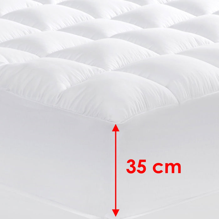 My Best Buy - Cloudland 1000GSM Memory Resistant Microball Fill Mattress Topper King Single