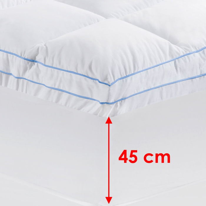 My Best Buy - Cloudland 750GSM Memory Resistant Microball Fill Mattress Topper King Single