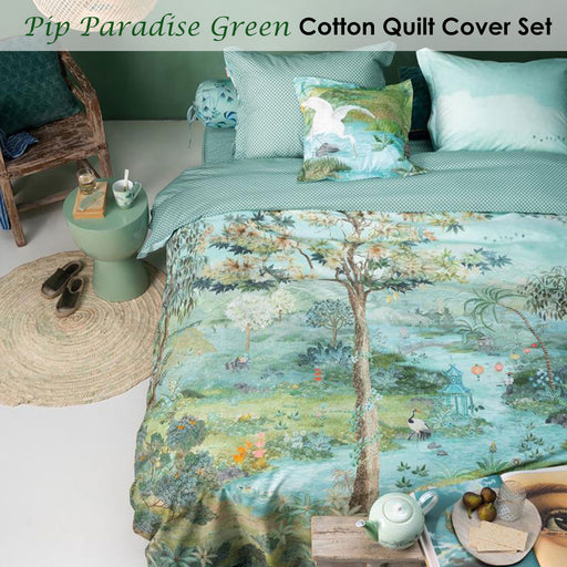 My Best Buy - PIP Studio Pip Paradise Green Quilt Cover Set King