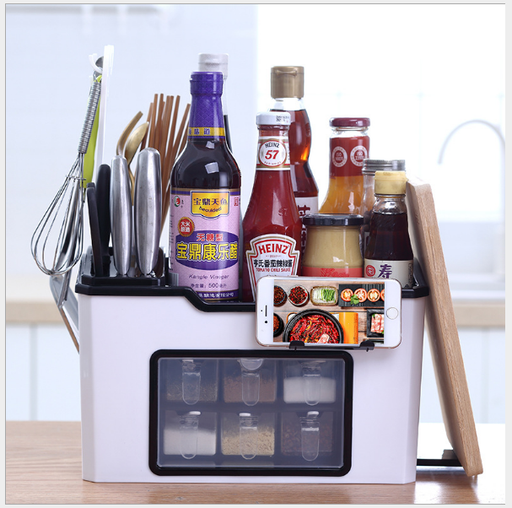 My Best Buy - Multifunction Kitchen Utensils Condiment Storage Rack Seasoning Storage Box