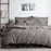 My Best Buy - luxurious linen cotton quilt cover set king grey