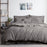 My Best Buy - luxurious linen cotton quilt cover set queen grey