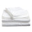 My Best Buy - soft stripe microfibre sheet set queen white