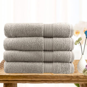My Best Buy - 4 piece ultra light cotton bath towels in beige