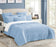 My Best Buy - 7 piece vintage stone wash comforter set queen blue