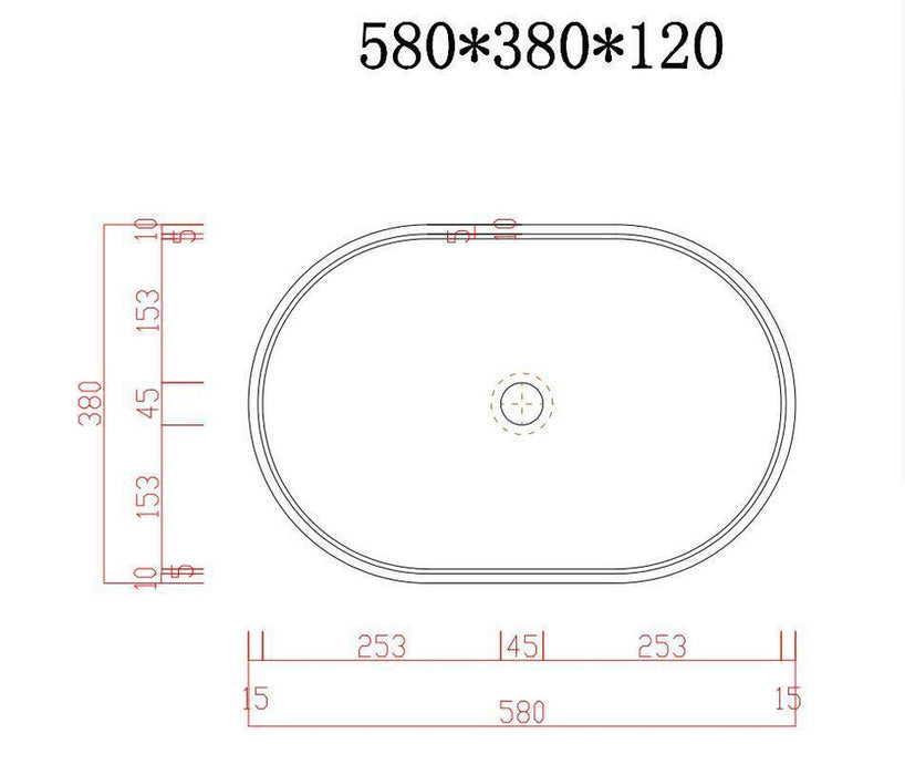 My Best Buy - Ultra Modern Concrete Cement Wash Basin Counter Top Matte Light Gray Oval Basin