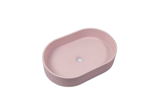 My Best Buy - Ultra Modern Concrete Cement Wash Basin Counter Top Matte Pink Oval Basin