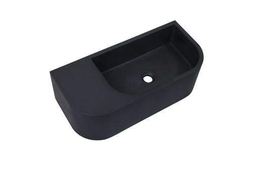 My Best Buy - New Concrete Cement Wash Basin Counter Top Matte Black Wall Hung Basin
