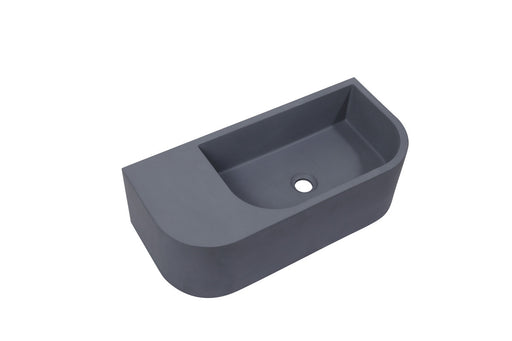 My Best Buy - New Concrete Cement Wash Basin Counter Top Matte Dark Grey Wall Hung Basin