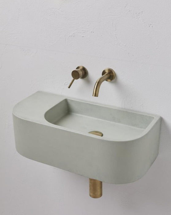 My Best Buy - New Concrete Cement Wash Basin Counter Top Matte Mint Green Wall Hung Basin