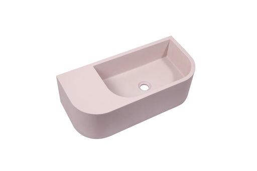 My Best Buy - New Concrete Cement Wash Basin Counter Top Matte Pink Wall Hung Basin