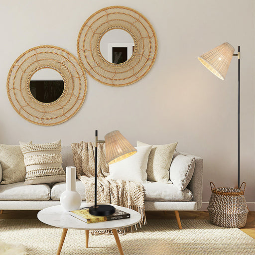 My Best Buy - Yvette Rattan Floor Lamp